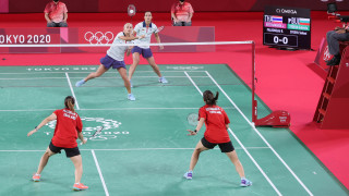 Трикратните европейски шампионки на двойки жени Стефани Стоева и Габриела