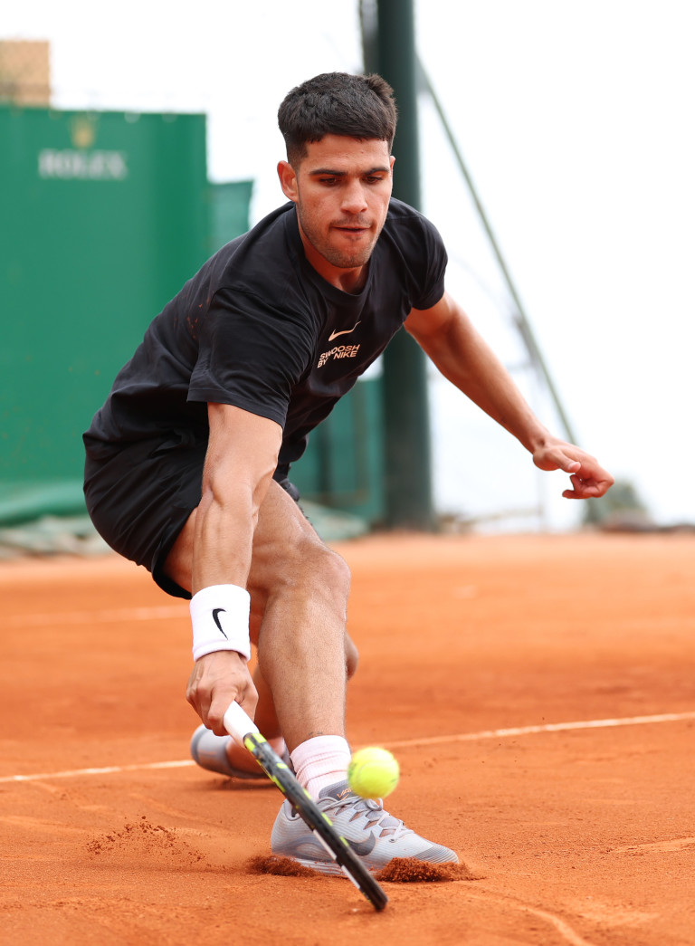 Карлос Алкарас преди Monte-Carlo Masters 2025