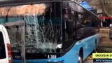 Автобус на градския транспорт в Истанбул помете пет коли и пешеходци