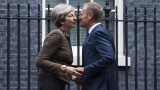 Няма "достатъчен напредък" в преговорите за Брекзит, обяви Туск в Лондон