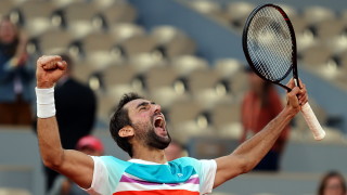 Хърватският тенисист Марин Чилич който е победител от Откритото първенство