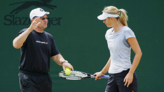 Мария Шарапова която прави първите си тенис стъпки с баща