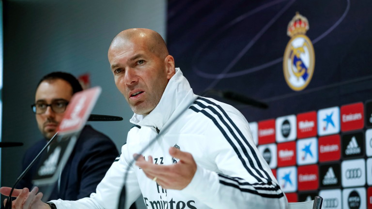 Треньорът на Реал (Мадрид) Зинедин Зидан коментира нулевото равенство на