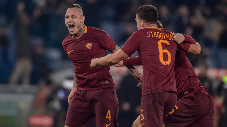 Рома постави Милан на колене в люта битка на "Олимпико"! (ВИДЕО)