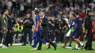 Камерите на спортната платформа DAZN уловиха бурното изявление на крилото