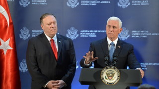 Пенс: САЩ договориха 120-часово спиране на турската офанзива в Сирия 