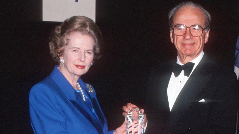 Мърдок е известен съюзник на "желязната лейди" Маргарет Тачър