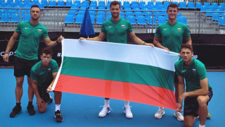 Григор Димитров и останалите тенисисти от отбора на България за ATP