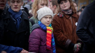 Хиляди на митинг за климата в Брюксел, заедно с Грета Тунберг 