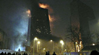 Изгоря новата сграда на телевизията в Пекин