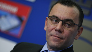 Новият президент на БК Левски Лукойл Тодор Стойков говори на