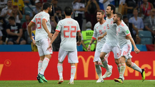 Звездите на Испания се готвят усилено за осминафиналния сблъсък с