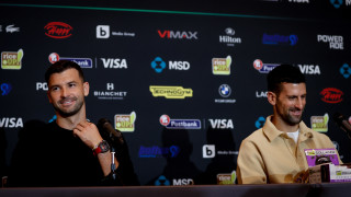 Първата ракета на България Григор Димитров даде съвместна пресконференция с Новак