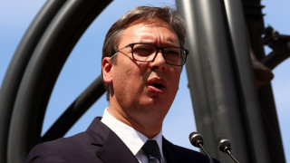 Президентът на Сърбия Александър Вучич който присъства на заседанието на