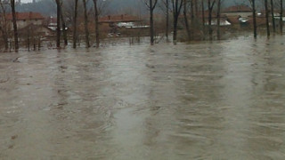 Нивото на река Тунджа в района на Сливен е повишено