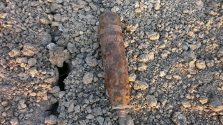 75 мм снаряд унищожиха на Северния плаж в Сарафово