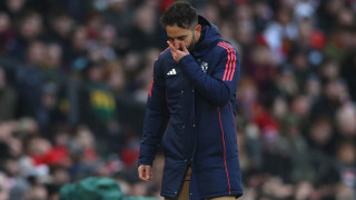 Мениджърът на Манчестър Юнайтед Рубен Аморим говори след поражението