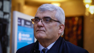 Кандидатът за президент на Българския футболен съюз Петьо Костадинов говори