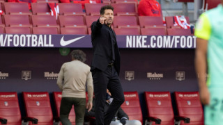 Наставникът на Атлетико Мадрид Диего Симеоне остана очарован от