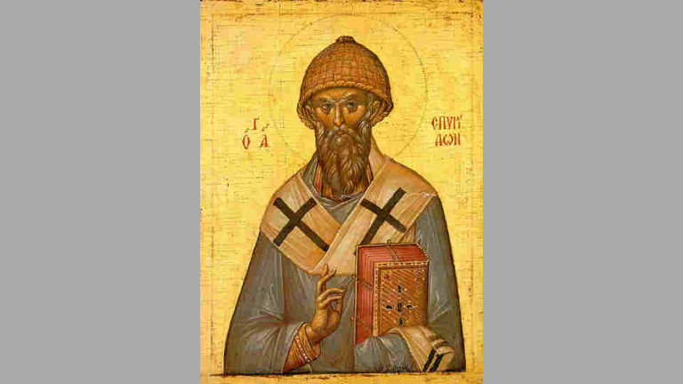 На 12 декември Църквата почита паметта на Свети Спиридон Тримитунтски