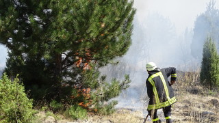 Пожарът в Кресненското дефиле е локализиран от две страни Това