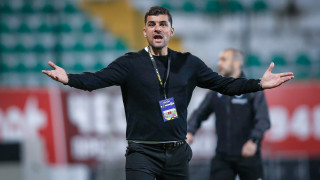 Наставникът на ФК ЦСКА 1948 Атанас Рибарски говори след