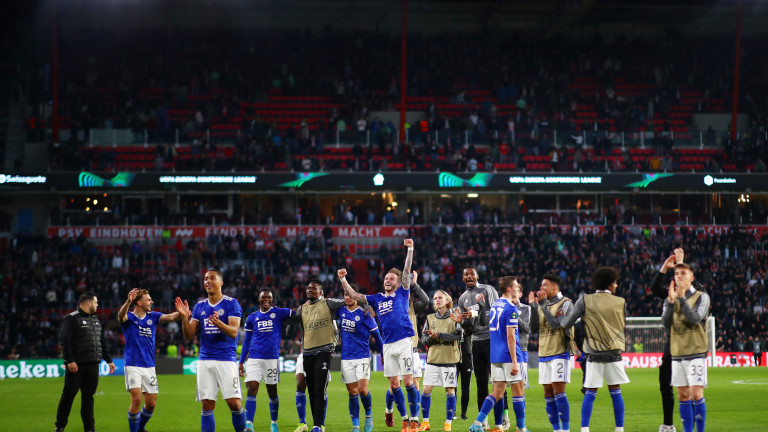 Лестър отстрани ПСВ и се класира сред най-добрите четири в Лигата на конференциите