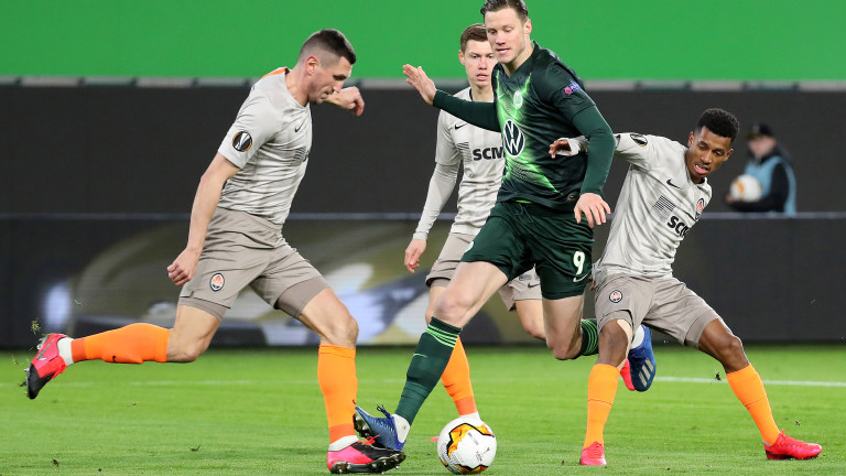 В мач с две пропуснати дузпи, Шахтьор излъга Волфсбург като гост