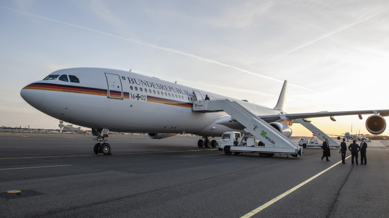 ВВС на Германия: Аварията на самолета на Меркел не е свързана с престъпление