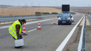 Движението при км 351 на автомагистрала Тракия в посока Бургас