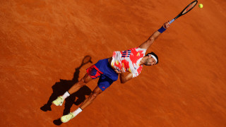 Григор Димитров и партньорът му на двойки в Рим