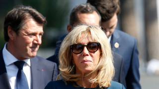Бриджит Макрон съпругата на френския президент Емануел Макрон не трябва