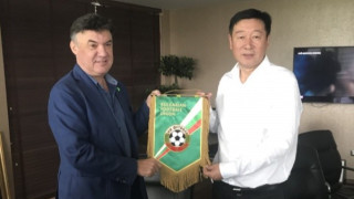 На официална среща в Национална футболна база Бояна президентът на