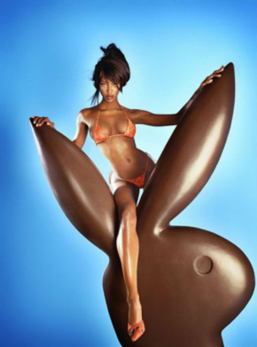 Наоми Кембъл - шоколадова и гола