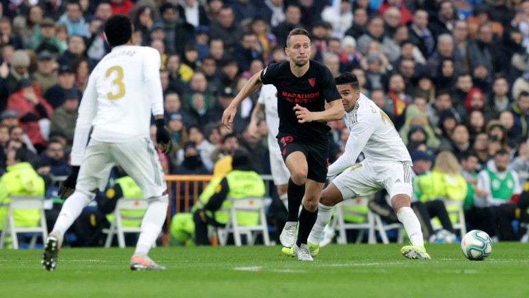Реал (Мадрид) - Севиля 2:1 (Развой на срещата по минути)
