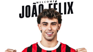 От Милан официално обявиха привличането на Жоао Феликс Португалецът ще играе за росонерите като