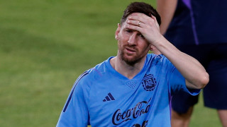 Аржентинският нападател Лионел Меси пропусна тренировката на националния отбор в