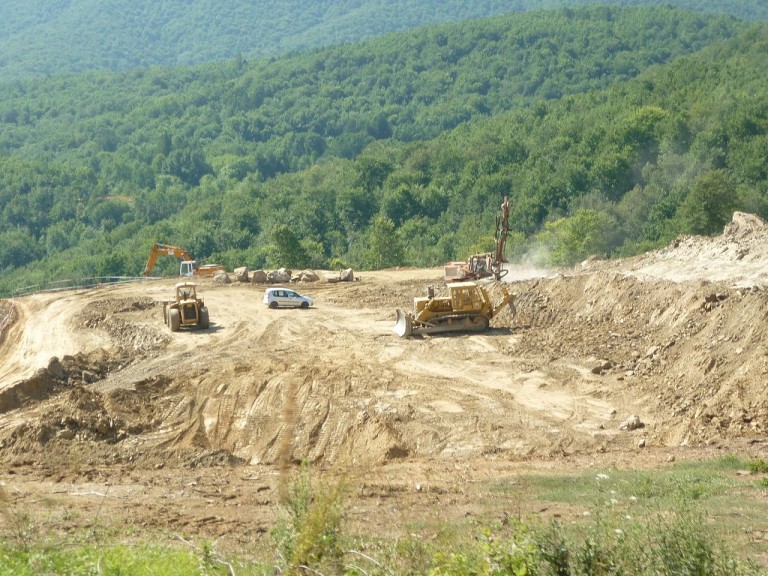 Находището Skouries, разположено на полуостров Халкидики в Северна Гърция