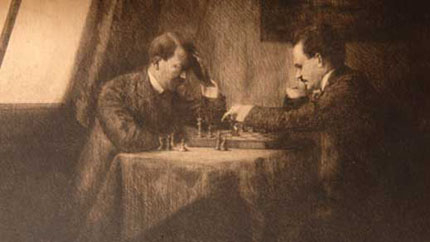 Ленин и Хитлер играят шах