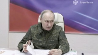 Лимузина от автопарка на руския президент Владимир Путин се е