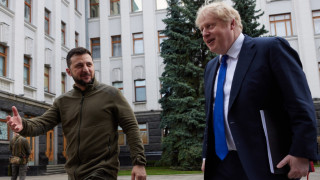 Британският премиер Борис Джонсън посети Киев в петък при необявено по рано
