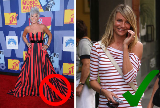 Учени отсякоха: Вертикалните раета ви правят по-дебели! (галерия)