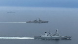 Британски разрушител се превърна в сянка на два руски бойни кораба на Ламанша