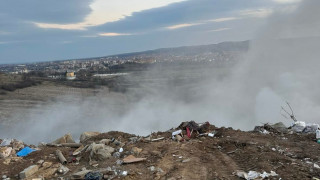 Няма данни за обгазяване на Харманли от горящото сметище