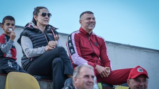 Именитият български боксьор Тервел Пулев изгледа на живо мача между ЦСКА III