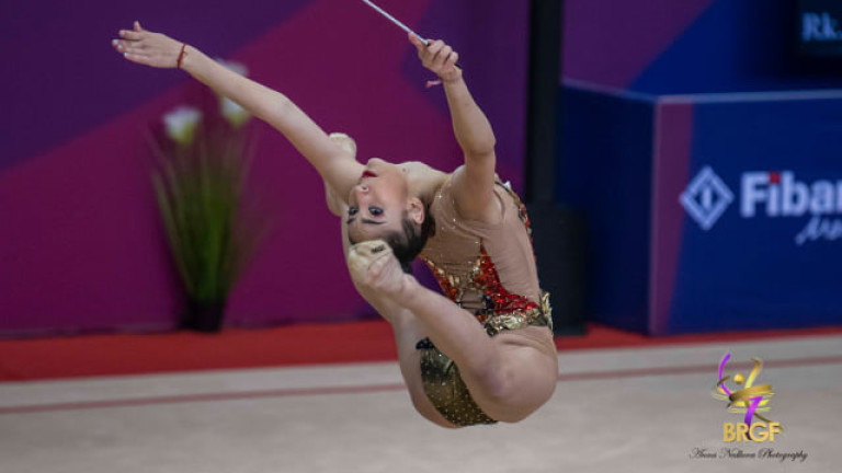 Ева Брезалиева спечели днешното контролно на националния отбор по художествена гимнастика индивидуално жени