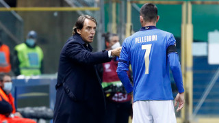 Селекционерът на Италия Роберто Манчини даде пресконференция преди утрешния мач
