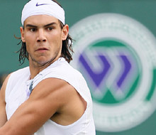 Уимбълдън: Рафаел Надал - Мърди Фиш 6:3, 7:6, 6:3