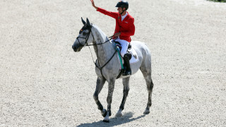 Кристиан Кукук Германия с кон Чекер 47 стана олимпийски шампион в