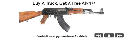 Купи пикап, получи безплатен АК-47